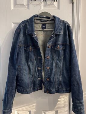 GAP Indigo Blue Denim Jacket with Copper Buttons